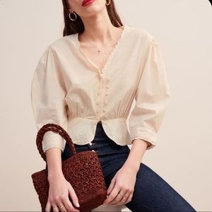 Rouje Paulette blouse -Nude-